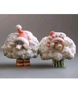 Enesco Home Grown Cauliflower Claus’ Sheep Christmas Mr &amp; Mrs Claus #401... - $135.40 CAD