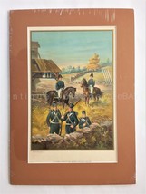 1899 Antique Litho Print 1813-1821 U.S. Army Uniform Infantry &amp; General Officers - £36.85 GBP