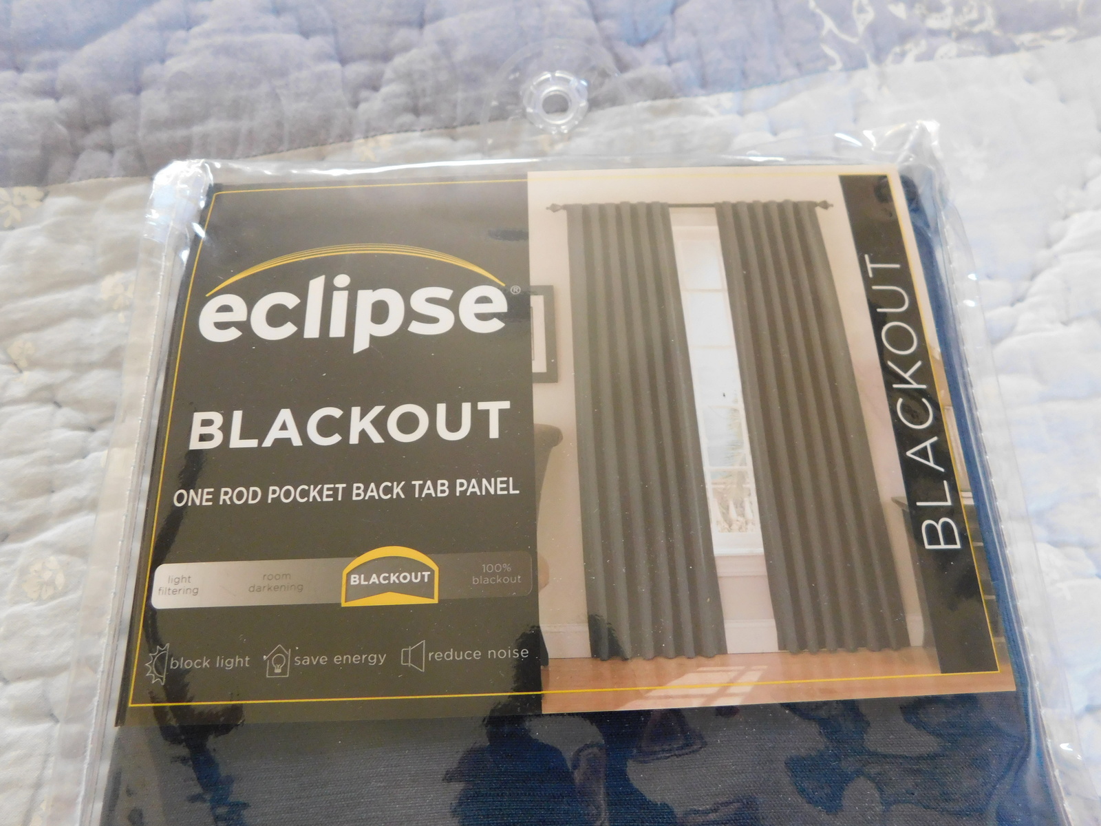 Eclipse blackout curtains, set of 6 individual panels, each panel 52"x95"  - $170.00