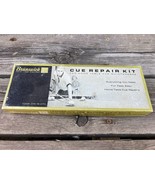 VTG BRUNSWICK POOL STICK CUE TIP REPAIR KIT w OLD CHALK BOX - £38.91 GBP