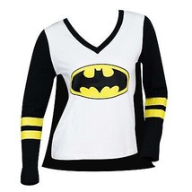 Batman Cape Costume Varsity Tee Shirt White - £22.69 GBP+