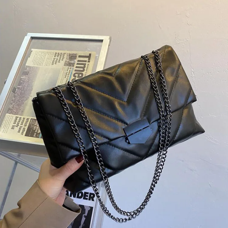 New Casual Chain Crossbody Bags For Women Fashion Simple Shoulder Bag La... - $21.40