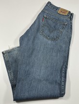 Levi&#39;s 550 Jeans Boy&#39;s Sz 14H 33 X 28 Husky Relaxed Fit Blue Denim Strai... - $12.95