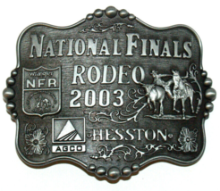 Montana Silversmiths 2003 Hesston Wrangler NFR Adult Belt Buckle - £12.86 GBP