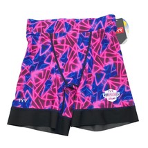 TYR Mens Wodapalooza Miami Prismatic 6.5 Jammer Swim Shorts Pink Blue 34 - £18.85 GBP