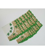 Vtg Crestwick Luncheon Paper Napkins Decorated Clovers  &amp; Umbrella Carts... - $19.79