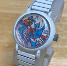 VTG Out Of Time Avion 1986 Wonder Lady White Stretch Hand-Wind Mechanical Watch - £18.57 GBP