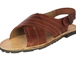 Mens Real Leather Authentic Mexican Huaraches Buckle Open Toe Sandals Co... - £31.59 GBP