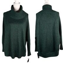 AGB Sweater Pine Green Cowl Neck Dolman Sleeves M Oversized New - £27.52 GBP