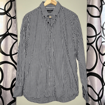 Five Four blue and white checked long sleeve button down size large - £10.95 GBP