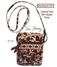 Vera Bradley Imperial Toile Mini Hipster Purse Shoulder Bag (used) - $12.95