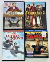 Anchorman (Sealed), Anchorman 2, The Other Guys &amp; Tammy (Used) DVD Will Ferrell  - £8.42 GBP