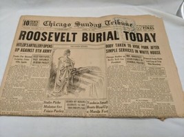 Chicago Sunday Tribune April 15 1945 Newspaper - £50.44 GBP