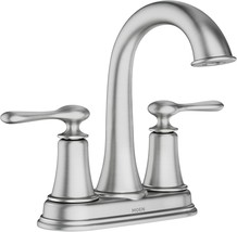 Moen 84092Srn Ellicott 4&quot; Lavatory Faucet, Brushed Nickel. - £82.83 GBP