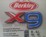Berkley X9 Braid Tresse 80lb 164yd Green Fishing Line - $40.47