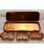 Vintage Fox Run Brand ,Copper (3) Pc Cookie Cutter Train Set w/Storage B... - $14.25 CAD