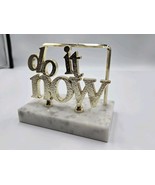 Vintage Marble DO IT NOW Letter Rack Mail Holder Desk Home Office Access... - $262.39 MXN