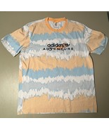 Adidas Adventure Iguana Short Sleeve T-Shirt Men’s M White Orange Blue Gray - $419.34 MXN