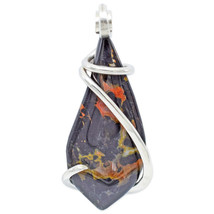 Fossil Agate Wood Stone Pendant Necklace by Stones Desire - £140.61 GBP