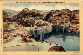 Aerial View Postcard Boulder Dam Colorado River Arizona - £5.88 GBP