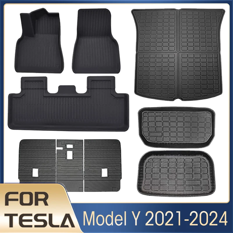 Car Floor Mats for Tesla Model Y 2023 Accessories Waterproof Cargo Liner For - £96.81 GBP+