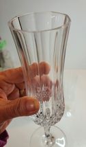 Elegant Crystal Champagne Flutes Cristal d'Arques-LongChamp Set of 6 image 3