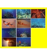 10 Underwater Amateur Bikini U.S. Virgin Islands Underwater Sexy Post Cards - $13.36 CAD