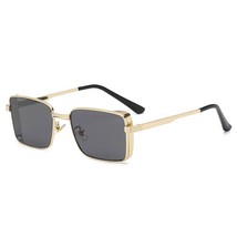 Teampunk sunglasses luxury brand ourdoor men women retro rectangle punk metal frame sun thumb200