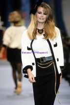 Collector~Chanel 1992 Runway Wide Black Leather/Gold Medallions/Chain Belt 85/34 - $3,999.99