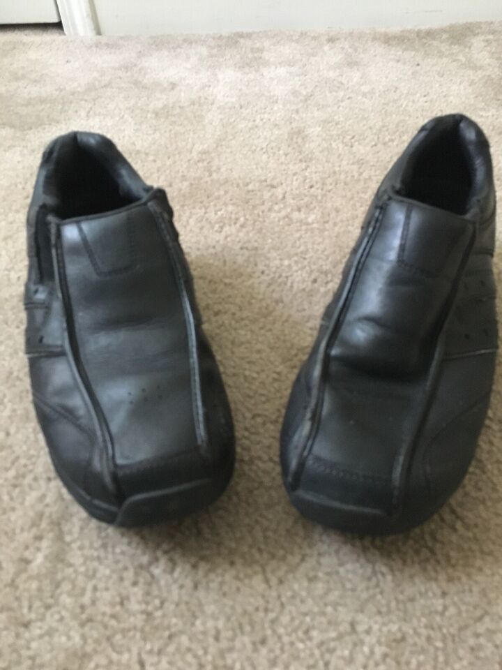 Primary image for Skechers Shape Ups Men's Strider Black Toning Leather Shoes Walking Size 9