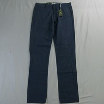 NEW Mutual Weave 32 x 34 Blue Office Slim Stretch Mens Chino Pants - $14.99