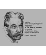 &quot;SUCESS IS NOT THE KEY TO HAPPINESS. HAPPINESS IS THE...&quot; QUOTE PUBLICIT... - $213.27 MXN