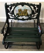 Antique Victorian Cast Iron Hand Painted Small Childrens Garden Rocking ... - €531,91 EUR