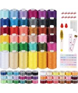 ilauke 72 Pcs Sewing Thread 700 Yards 36 Colors Prewound Bobbins Thread ... - $43.18 CAD
