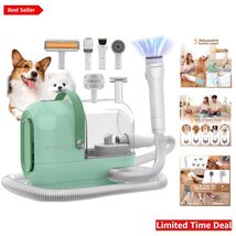 All-in-One Dog Grooming Vacuum - 3L &amp; 7 Tools with Silent Clipper for Sh... - $139.54