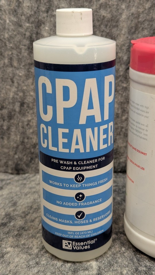 EV 16 Fl Oz CPAP Pre-Wash, Safe & Scent-Free with Dye-Free Prewash Soap + Wipes Item image 2