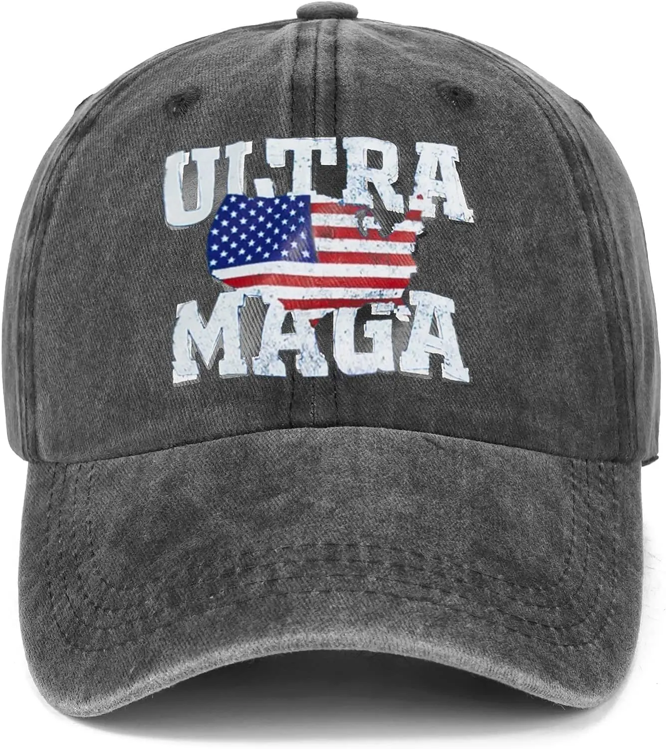 High end ultra maga hat american flag baseball cap 2024 trump trucker hat for women men thumb200