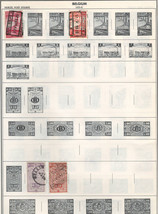 BELGIUM 1935-46 Very Fine Used Stamps Hinged on List: 2 Sides. - £0.79 GBP