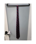Vintage BERT PULITZER Silk Tie Blue Red Stripe USA Classic Menswear 58” - $409.20 MXN