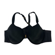 Aisilin Black Full Coverage Underwire Bra Gold Front Clasp Closure 44D - $21.67