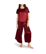 BB Dakota Women&#39;s Satin 2-Piece Short Sleeve &amp; Pant Lounge Set M - $670.84 MXN
