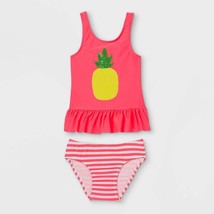 Toddler Girls&#39; Pineapple Print Tankini Set - Cat &amp; Jack™ - Size 18M - $3.47