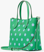 Kate Spade Bleecker Green Medium Crossbody Tote Blue Dot KF803 Purse NWT... - $138.59