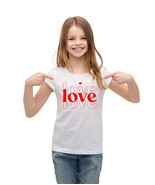 Love T-Shirt, Love T-Shirt for Girls, Valentines Day Shirt for Girls, Lo... - £13.37 GBP+