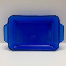 Vintage Anchor Hocking Cobalt Blue, Handled 6x9 Baking Dish (1960s) - $18.76