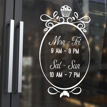 Anewdecals Personalised Stickers for Pastry Shop Windows - Storefront Decal with - £14.99 GBP+