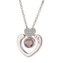 100 Languages I Love You Rose gold Silver Shaking - £12.78 GBP+