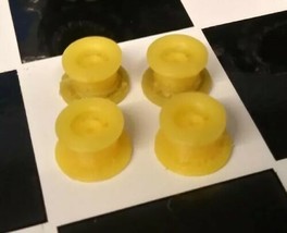 4 VL Yellow Schaper Stomper 4x4 Plastic Truck RIMS (3D Printed) *see descrip - £10.16 GBP