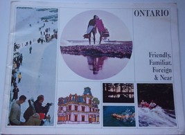 Vintage Ontario Friendly Familiar Foreign &amp; Near Souvenir Bookelt  - $94.99 MXN