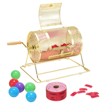 VEVOR Raffle Drum,Holds 2500 Tickets or 100 Balls, Metal, 11.6 x Ø7.48 inch - $46.99